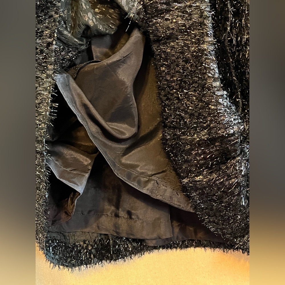 Stephen Sprouse 1980s Metallic Black Mini Dress — Vintage - Picture 6 of 8